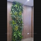 Thi công tường cây giả tại 30 Văn khê cho nội thất Smart